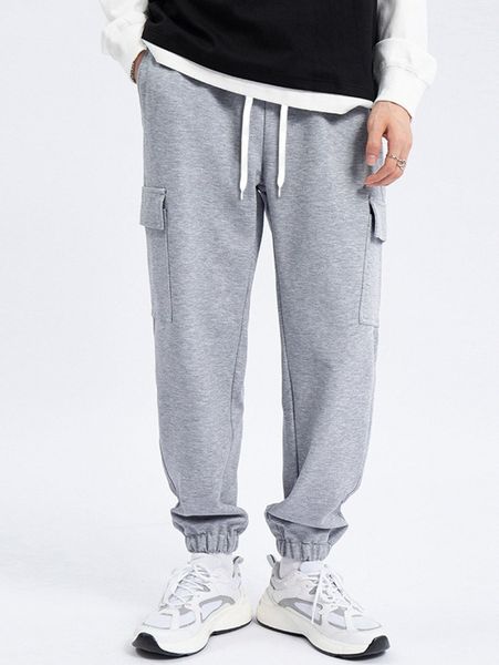 men flap pocket side drawstring waist sweatpants h4nm#, Black
men flap pocket side drawstring waist sweatpants h4nm#, Black