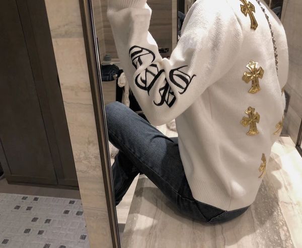 end high 80058 cross stitching sanskrit embroidery loose and lazy style sweater women ins trend 647m, Black
end high 80058 cross stitching sanskrit embroidery loose and lazy style sweater women ins trend 647m, Black