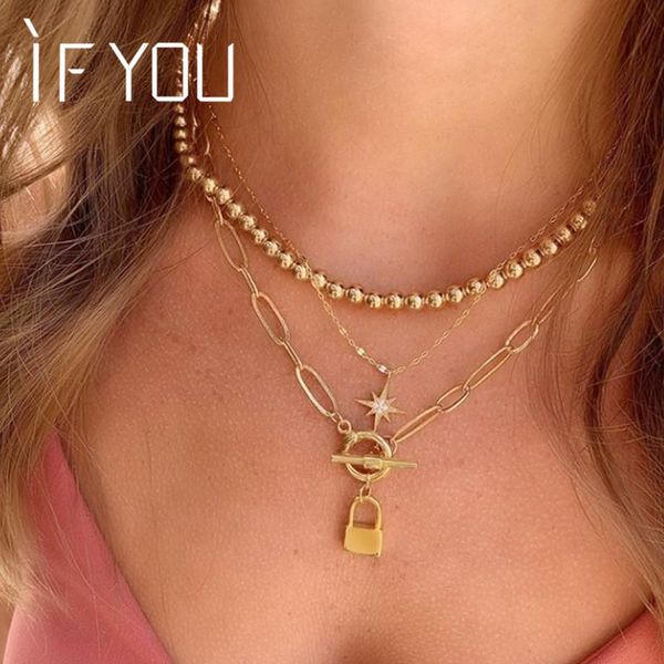 pendant necklaces if you fashion beads lock necklace for women gold color bohemian stars pendants brincos female jewelry gift, Silver
pendant necklaces if you fashion beads lock necklace for women gold color bohemian stars pendants brincos female jewelry gift, Silver