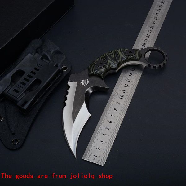 claw 2017 фиксирован лезвие karambit d2 один нож g10 ручка на открытом воздухе тактическое кемпинг охота на выживание карманный нож коллекци
claw 2017 фиксирован лезвие karambit d2 один нож g10 ручка на открытом воздухе тактическое кемпинг охота на выживание карманный нож коллекци
