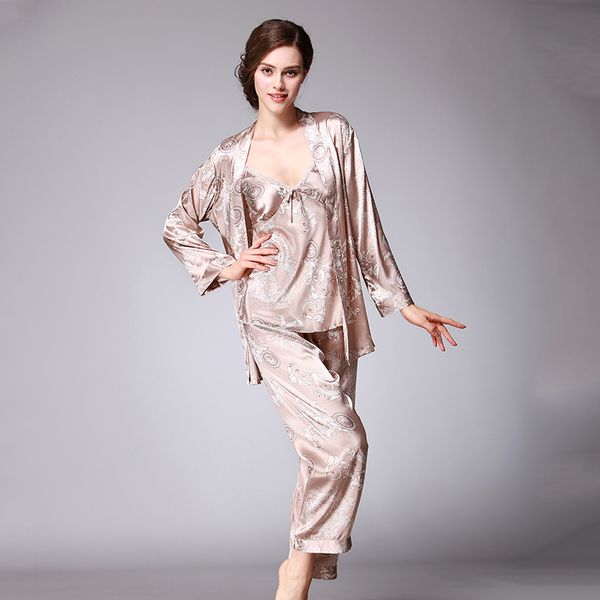 2021 new autumn spring silk pyjamas sets for women printing plus size female sleepwear v neck long sleeve ladies pyjama yfqr, Black;red
2021 new autumn spring silk pyjamas sets for women printing plus size female sleepwear v neck long sleeve ladies pyjama yfqr, Black;red