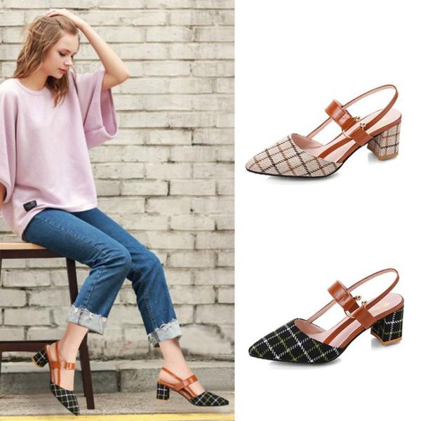 fashion women's shoes spring summer sandal wild thick lattice buckle single shoes high heel leisure zapatos de mujer lady shoes*, Black
fashion women's shoes spring summer sandal wild thick lattice buckle single shoes high heel leisure zapatos de mujer lady shoes*, Black
