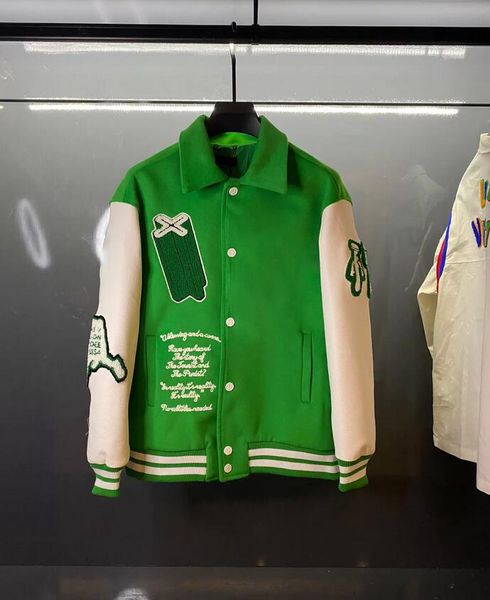 autumn winter mens womens jacket outer coats embrodiery baseball uniform green desinger skull embroidered women men jackets couples printing, Black;brown
autumn winter mens womens jacket outer coats embrodiery baseball uniform green desinger skull embroidered women men jackets couples printing, Black;brown