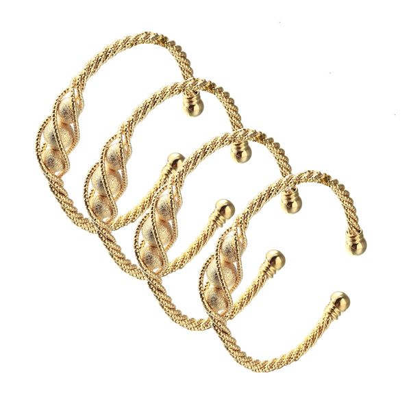 4pcs ethnic bead gold dubai bangles for women dull polish balls saudi arabic cuff bracelet girls africa bangle wedding jewelry, White
4pcs ethnic bead gold dubai bangles for women dull polish balls saudi arabic cuff bracelet girls africa bangle wedding jewelry, White