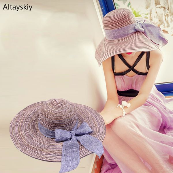 sun hats women new straw floral sunshade wide brim ribbon bow summer beach womens hat trendy korean style elegant lady all-match, Blue;gray
sun hats women new straw floral sunshade wide brim ribbon bow summer beach womens hat trendy korean style elegant lady all-match, Blue;gray