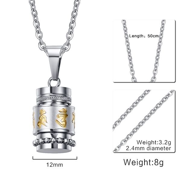 qwc de27 stainless steel necklace sell gold color single 40mm buddhism gift women jewelry q1209, Bronze;silver
qwc de27 stainless steel necklace sell gold color single 40mm buddhism gift women jewelry q1209, Bronze;silver
