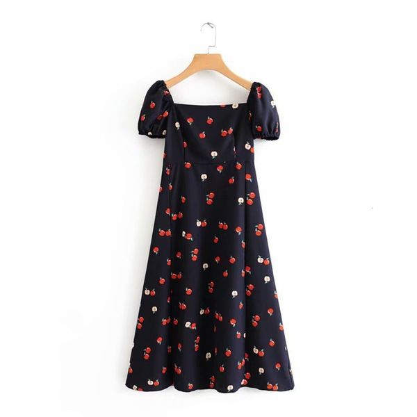 apple cash women's long summer print 2019 dress short sleeve holiday french style, Black;gray 
apple cash women's long summer print 2019 dress short sleeve holiday french style, Black;gray