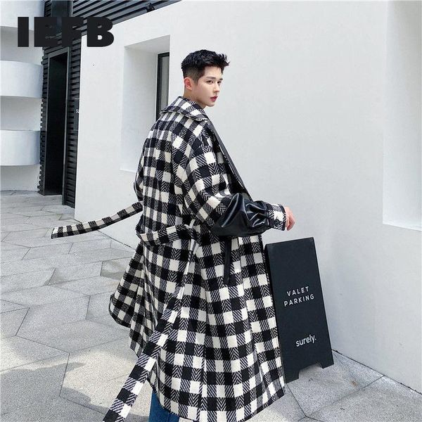 men's wool & blends iefb black white plaid long woolen jackets 2021 autumn winter design fashion oversize patchwork pu leather coat 9y4
men's wool & blends iefb black white plaid long woolen jackets 2021 autumn winter design fashion oversize patchwork pu leather coat 9y4