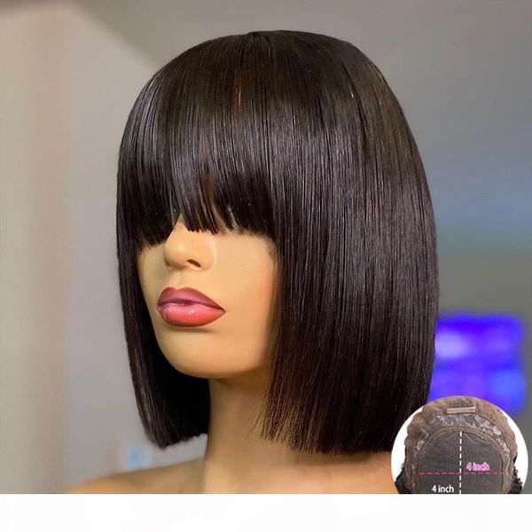 jko 4x4 fringe wig with bangs 150% lace front human hair wigs with baby hair lace front wig remy pre plucked bleached knots, Black;brown
jko 4x4 fringe wig with bangs 150% lace front human hair wigs with baby hair lace front wig remy pre plucked bleached knots, Black;brown