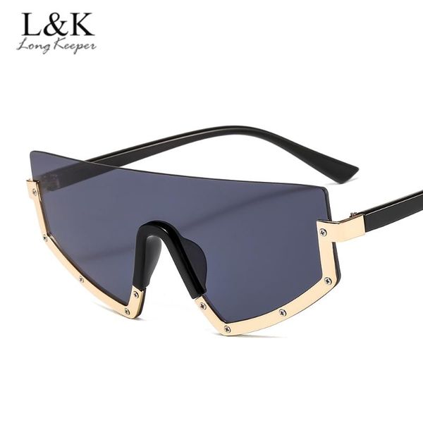sunglasses longkeeper oversized women men vintage half frame sun glasses uv400 brand design one piece lens, White;black
sunglasses longkeeper oversized women men vintage half frame sun glasses uv400 brand design one piece lens, White;black