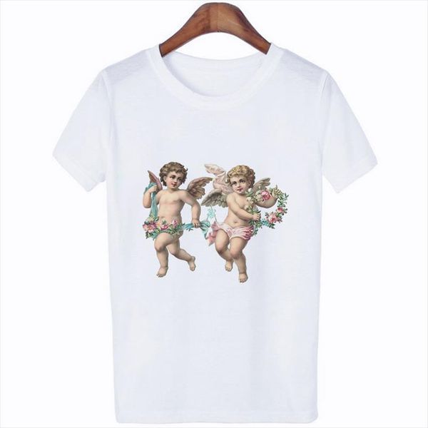 new summer top angel shirt печатные graphic tee tumblr kawaii 90s fahsion с коротким рукавом женщины tshirt одежда смешной футболка casual, White
new summer top angel shirt печатные graphic tee tumblr kawaii 90s fahsion с коротким рукавом женщины tshirt одежда смешной футболка casual, White