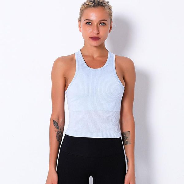 gym clothing women's white sports underwear seamless knitting yoga sleeveless shirt long running vest black fitness clothes1, White;black
gym clothing women's white sports underwear seamless knitting yoga sleeveless shirt long running vest black fitness clothes1, White;black