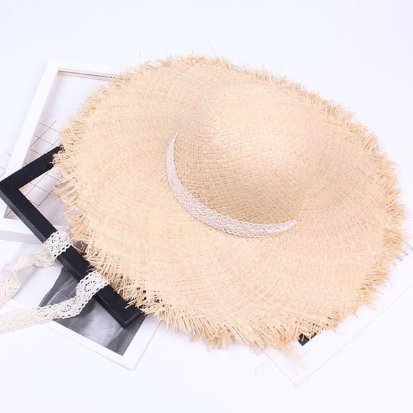 wide brim hats round large 9-11cm raffia straw woven circle fringe beach cap women summer holiday sunhat with ribbon, Blue;gray
wide brim hats round large 9-11cm raffia straw woven circle fringe beach cap women summer holiday sunhat with ribbon, Blue;gray