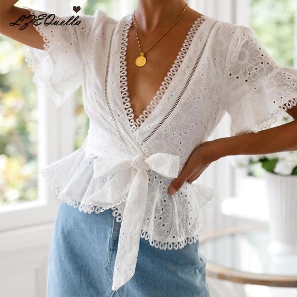 lzequella v neck embroidery lace blouse shirt women ruffle tassels bow blusas female boho crochet nz19921, White
lzequella v neck embroidery lace blouse shirt women ruffle tassels bow blusas female boho crochet nz19921, White