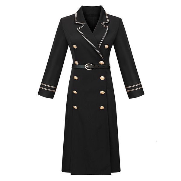 2020 women windbreaker women's spring and autumn new split long trench coat, Black;white
2020 women windbreaker women's spring and autumn new split long trench coat, Black;white