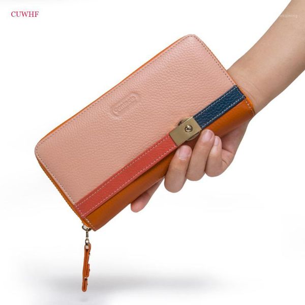 cuwhf new contrast genuine leather women wallets female purse women's clutch wallet & credit bag cellphone bag for women1, Red;black
cuwhf new contrast genuine leather women wallets female purse women's clutch wallet & credit bag cellphone bag for women1, Red;black
