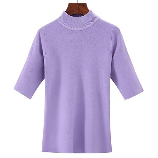 spring autumn new women knitted turtleneck pullover sweater female half sleeve pullovers tricot pull femme drop shipping, White;black
spring autumn new women knitted turtleneck pullover sweater female half sleeve pullovers tricot pull femme drop shipping, White;black