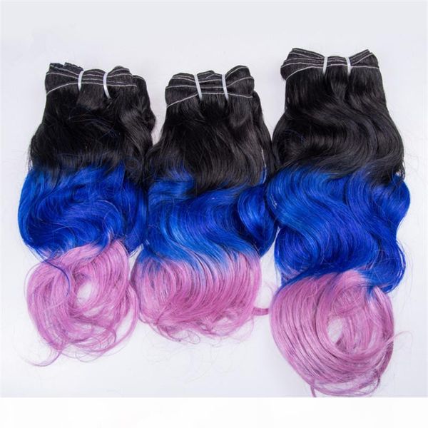 three tone colored 1b blue pink body wave peruvian virgin hair extension new arrive ombre human hair weave body wave 3 hair wefts, Black;brown
three tone colored 1b blue pink body wave peruvian virgin hair extension new arrive ombre human hair weave body wave 3 hair wefts, Black;brown