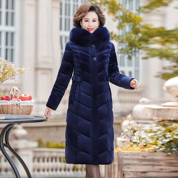 middle-aged women winter thick warm jacket large size ladies gold velvet fur collar hooded long parkas female elegant outerwear1, Black
middle-aged women winter thick warm jacket large size ladies gold velvet fur collar hooded long parkas female elegant outerwear1, Black