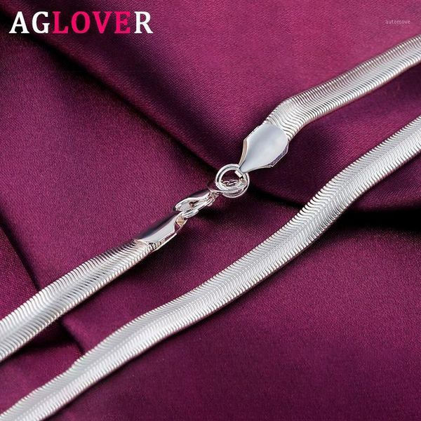 aglover 925 sterling silver 6/16/18/20/22/24 inch 6mm soft snake chain necklace for women men fashion charm wedding jewelry gift1
aglover 925 sterling silver 6/16/18/20/22/24 inch 6mm soft snake chain necklace for women men fashion charm wedding jewelry gift1