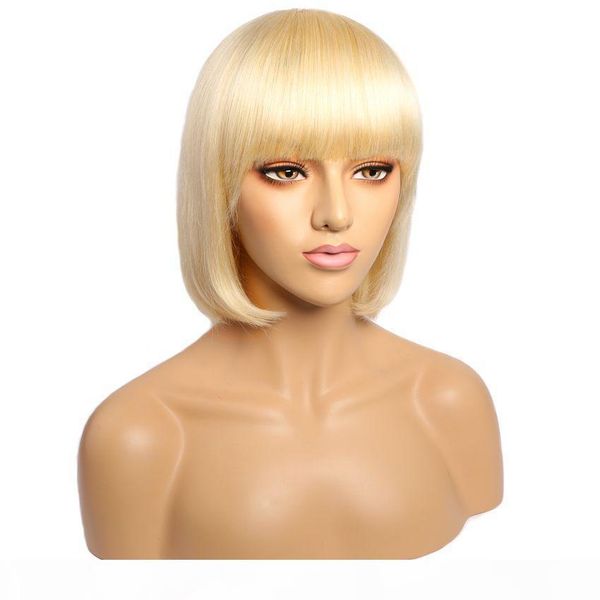 blonde 613 bob straight wave human hair capless wigs with bangs pre plucked hairline brazilian virgin human hair full machine made wigs, Black;brown
blonde 613 bob straight wave human hair capless wigs with bangs pre plucked hairline brazilian virgin human hair full machine made wigs, Black;brown