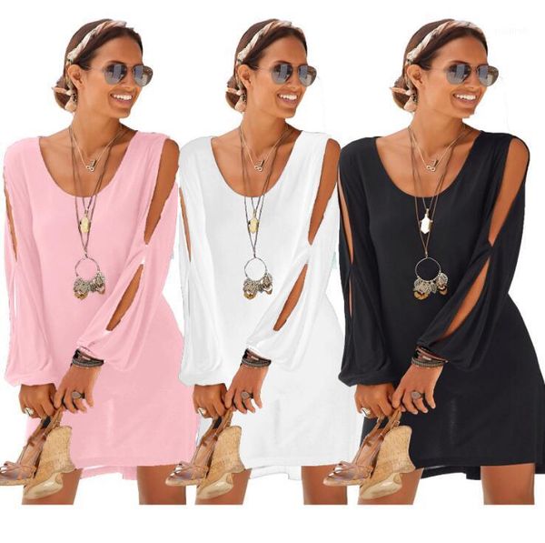 women's swimwear european and american deep v-neck loose shoulder long sleeve casual beach dress1, White;black
women's swimwear european and american deep v-neck loose shoulder long sleeve casual beach dress1, White;black