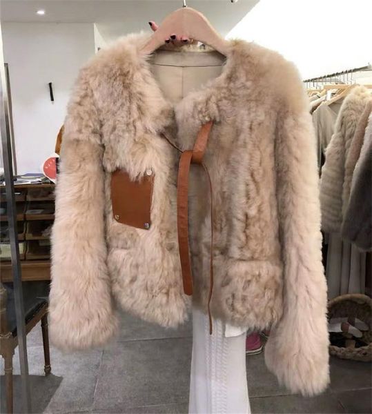 women's fur & faux net red one-piece coat fall winter 2021 korean loose plush thickened short sheep, Black
women's fur & faux net red one-piece coat fall winter 2021 korean loose plush thickened short sheep, Black