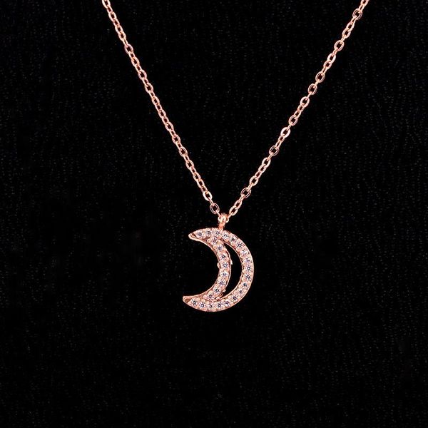 love stainless steel zircon hollow moon pendants necklace romantic crystal necklaces women wedding jewelry xmas gift, Silver
love stainless steel zircon hollow moon pendants necklace romantic crystal necklaces women wedding jewelry xmas gift, Silver