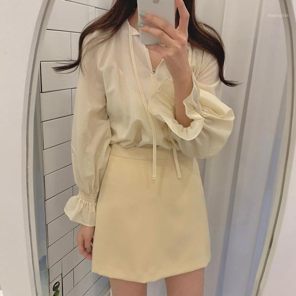 autumn two peice set for women outfits long sleeve blouses and high waist a-line mini skirt 2 piece sets casual elegant1, Gray
autumn two peice set for women outfits long sleeve blouses and high waist a-line mini skirt 2 piece sets casual elegant1, Gray