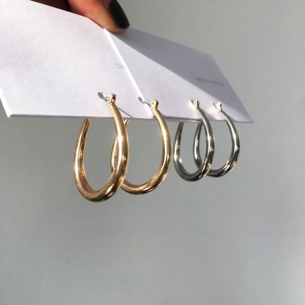 simple hoop earrings u-shaped for women girls punk style fashion party club earrings jewelry gifts 35mm x 28mm, 1 pair, Golden;silver
simple hoop earrings u-shaped for women girls punk style fashion party club earrings jewelry gifts 35mm x 28mm, 1 pair, Golden;silver