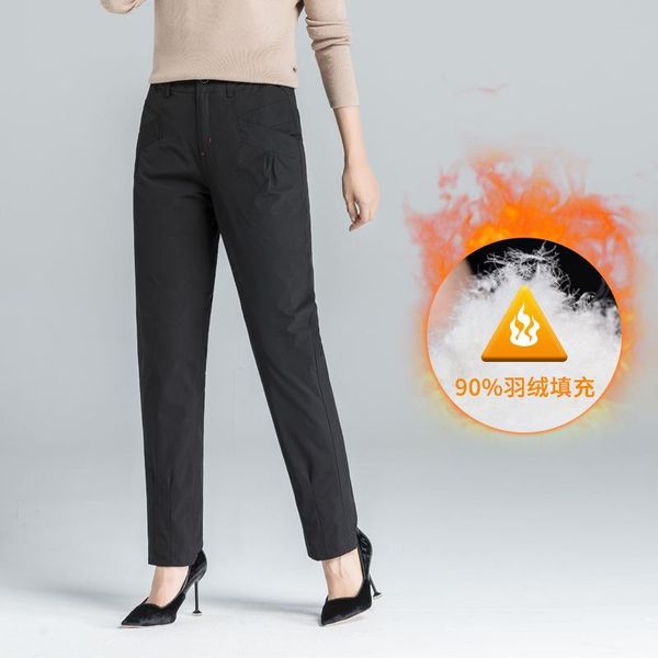 women wear high waist with thick winter 2021 new white duck down cultivate morality show thin foot leisure trousers, Black;white
women wear high waist with thick winter 2021 new white duck down cultivate morality show thin foot leisure trousers, Black;white