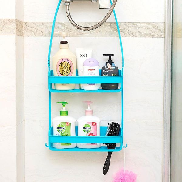 hooks & rails bathroom double layers hanging shelf bath supplies storage rack plastic diy shower organiser holder tidy kitchen
hooks & rails bathroom double layers hanging shelf bath supplies storage rack plastic diy shower organiser holder tidy kitchen