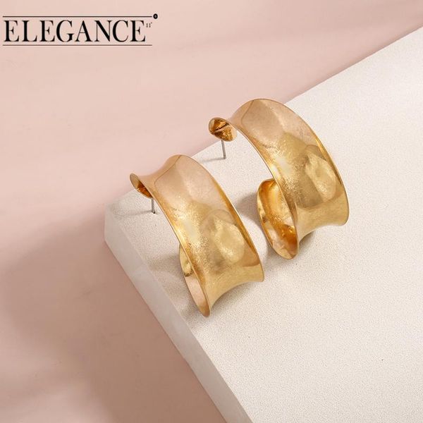 hoop & huggie elegance big circle frosted gold round earrings fashion golden punk charm party jewelry for women gift, Golden;silver
hoop & huggie elegance big circle frosted gold round earrings fashion golden punk charm party jewelry for women gift, Golden;silver