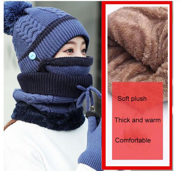 new fashion scarf and hat set knitted hat and scarf set for women plush beanie hat scarf set winter accessories 201021, Blue;gray
new fashion scarf and hat set knitted hat and scarf set for women plush beanie hat scarf set winter accessories 201021, Blue;gray