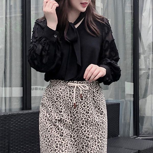 vintage women bow tied collar casual black blouse shirt elegant mesh puff long sleeve blouse business feminina blusas chic 1, White
vintage women bow tied collar casual black blouse shirt elegant mesh puff long sleeve blouse business feminina blusas chic 1, White
