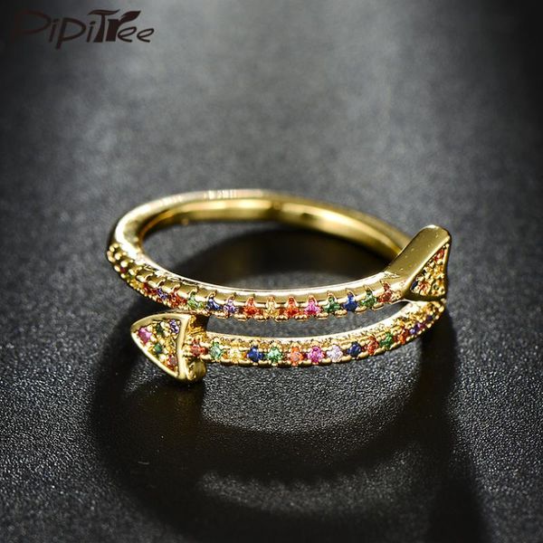 cluster rings pipitree open double arrow ring gold color cz zircon austrian crystal women girls snake wedding band party jewelry gift, Golden;silver
cluster rings pipitree open double arrow ring gold color cz zircon austrian crystal women girls snake wedding band party jewelry gift, Golden;silver