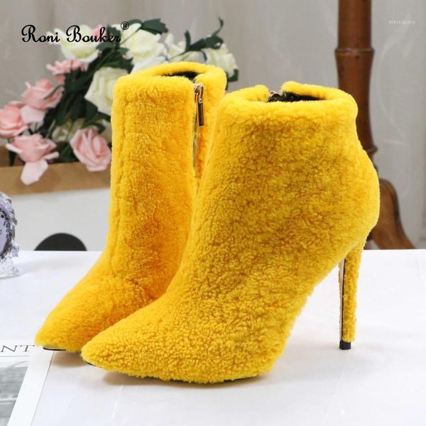 roni bouker winter boots women genuine leather real wool brand shoes woman comfortable warm pointed toe casual plus size booties1, Black
roni bouker winter boots women genuine leather real wool brand shoes woman comfortable warm pointed toe casual plus size booties1, Black
