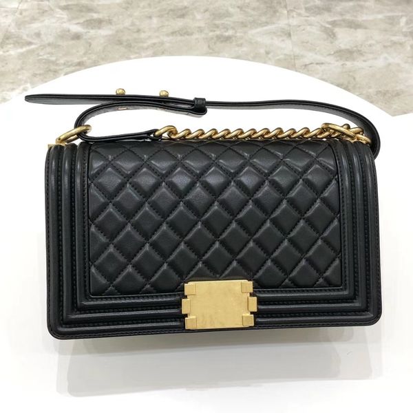 designer womens bag sheepskin black gold buckle pure steel chain shoulder messenger bag shoulder high-end leather slip
designer womens bag sheepskin black gold buckle pure steel chain shoulder messenger bag shoulder high-end leather slip