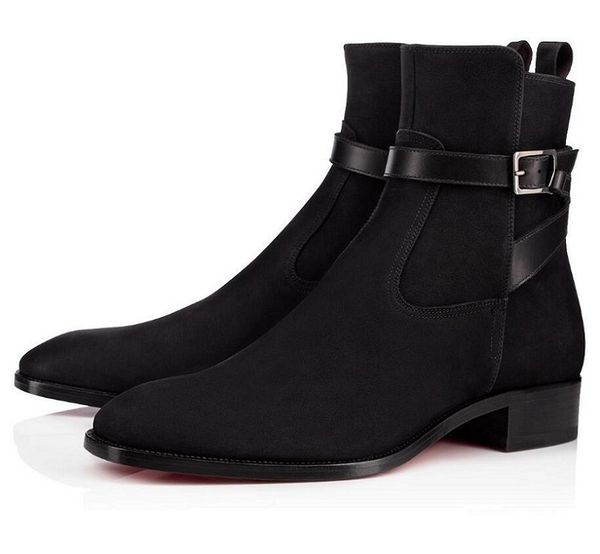elegant winter man kicko flat ankle boots suede leather brown black men's red bottom boots t-quality gentleman booties red sole combat
elegant winter man kicko flat ankle boots suede leather brown black men's red bottom boots t-quality gentleman booties red sole combat