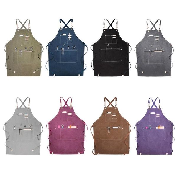 barber men and women aprons milk flower shop coffee restaurant kitchen thick canvas tooling apron waterproof m6ce
barber men and women aprons milk flower shop coffee restaurant kitchen thick canvas tooling apron waterproof m6ce