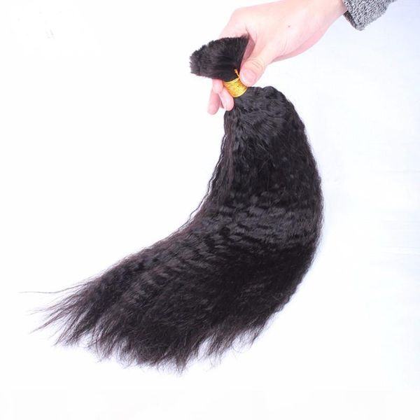 kinky straight human hair extensions in bulk for unprocessed indian corase yaki human hair bulk no weft 3 bundles, Black
kinky straight human hair extensions in bulk for unprocessed indian corase yaki human hair bulk no weft 3 bundles, Black