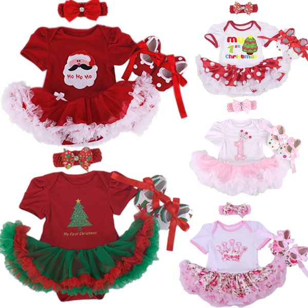 christmas baby girl infant 3pcs clothing sets suit princess tutu romper dress/jumpsuit xmas bebe party birthday costumes vestido 1021, White
christmas baby girl infant 3pcs clothing sets suit princess tutu romper dress/jumpsuit xmas bebe party birthday costumes vestido 1021, White