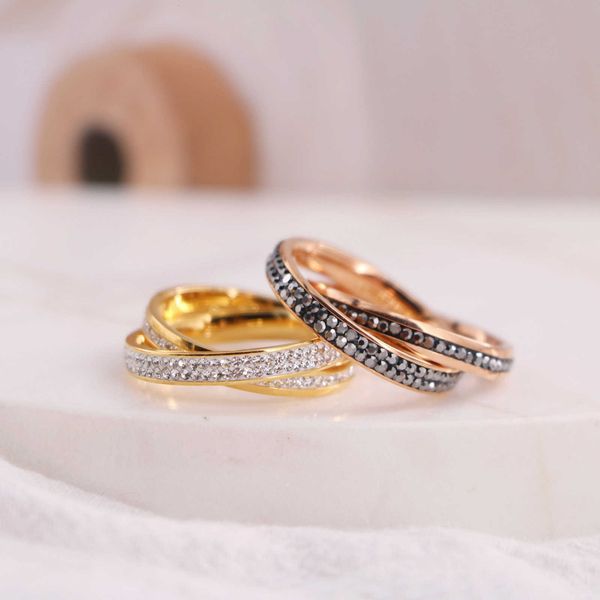 display korean double rings with black white diamond thin titanium stainless steel ring, Silver
display korean double rings with black white diamond thin titanium stainless steel ring, Silver