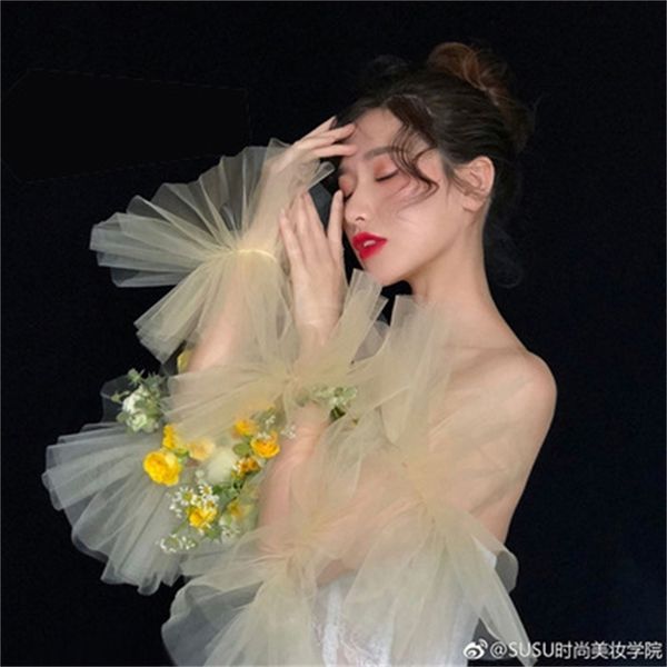 2020 new elegant mesh ruffles bridal fingerless long woman for wedding party dance gloves, Blue;gray
2020 new elegant mesh ruffles bridal fingerless long woman for wedding party dance gloves, Blue;gray