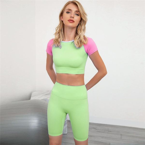 yoga outfits women suit gym set 2 piece shirt shorts sport female seamless elastic workout lady fitness sets1, White;red
yoga outfits women suit gym set 2 piece shirt shorts sport female seamless elastic workout lady fitness sets1, White;red