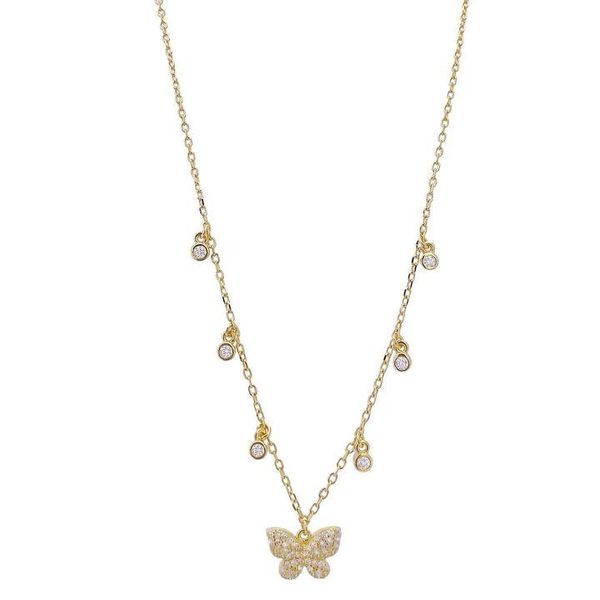 authentic 925 sterling silver chain butterfly pendant necklace female shiny crystal fashion new design jewelry party gift
authentic 925 sterling silver chain butterfly pendant necklace female shiny crystal fashion new design jewelry party gift