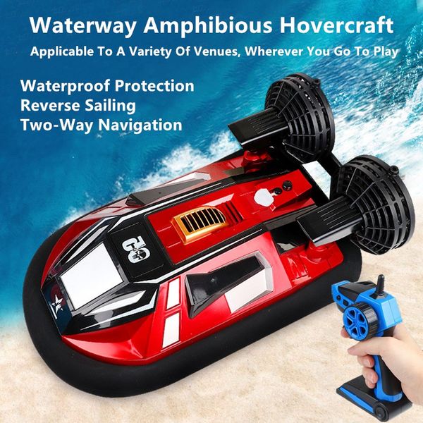 amphibious remote control simulation rc hovercraft 2.4g waterproof high-speed drift reverse navigation anti-collision fuselage
amphibious remote control simulation rc hovercraft 2.4g waterproof high-speed drift reverse navigation anti-collision fuselage