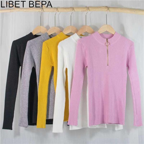 new 2020 women's autumn winter pink knitwear slim turtleneck warm pullover minimalist elegant zipper bottomings sw10681, White;black
new 2020 women's autumn winter pink knitwear slim turtleneck warm pullover minimalist elegant zipper bottomings sw10681, White;black