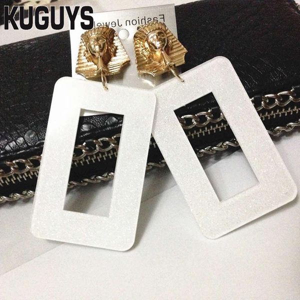 dangle & chandelier kuguys fashion acrylic jewelry black white square large earrings for women brincos vintage pharao drop earring pendiente, Silver
dangle & chandelier kuguys fashion acrylic jewelry black white square large earrings for women brincos vintage pharao drop earring pendiente, Silver