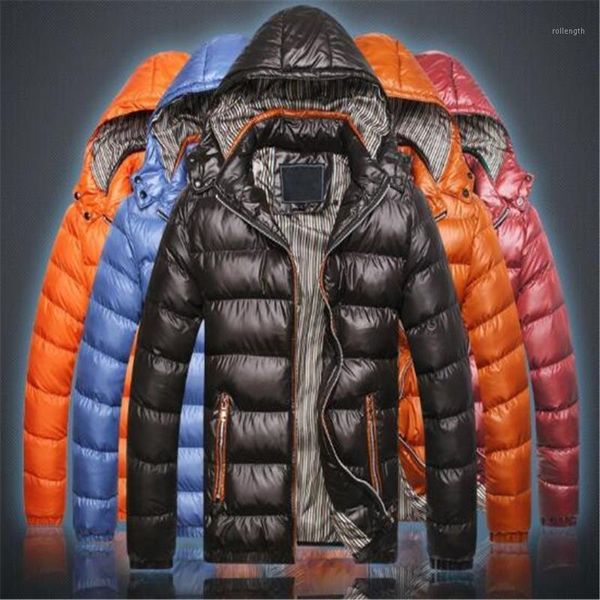 winter men's padded cotton clothing youth trend solid color warm fashion casual hooded cotton jacket coat1, Black 
winter men's padded cotton clothing youth trend solid color warm fashion casual hooded cotton jacket coat1, Black